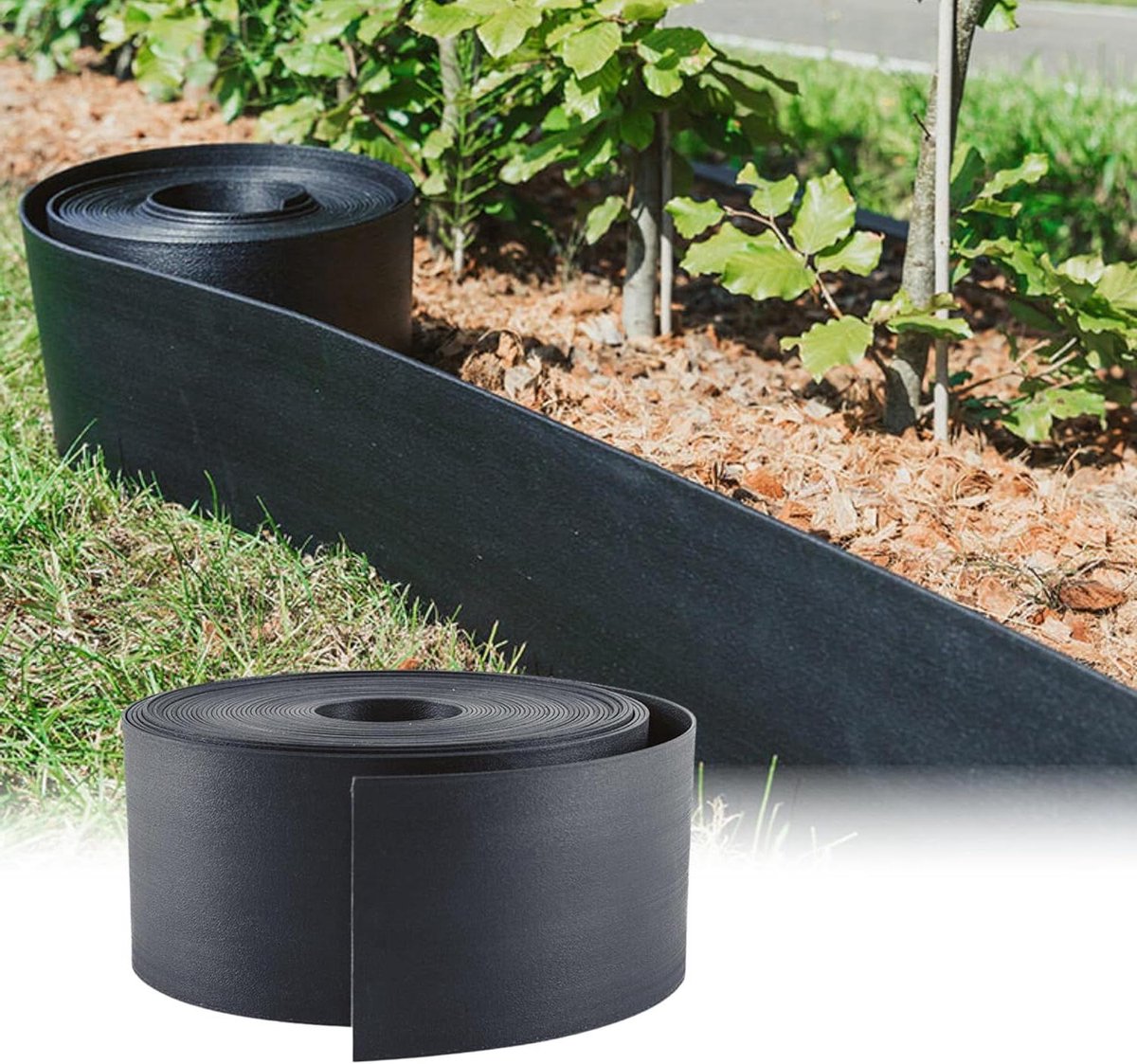 Gazonrand pennen - Bodemversteviging rand - Tuinranden vastzetten - Bijpassende kleur - 24 cm 10 stuks - Grijs