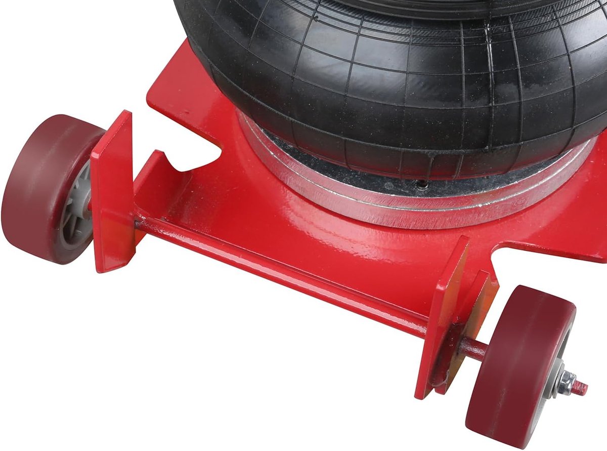 Lucht Krik - Hefkrik Pneumatisch - Auto Reparatie - Drievoudige Bag - 3 Ton Capaciteit - Rood