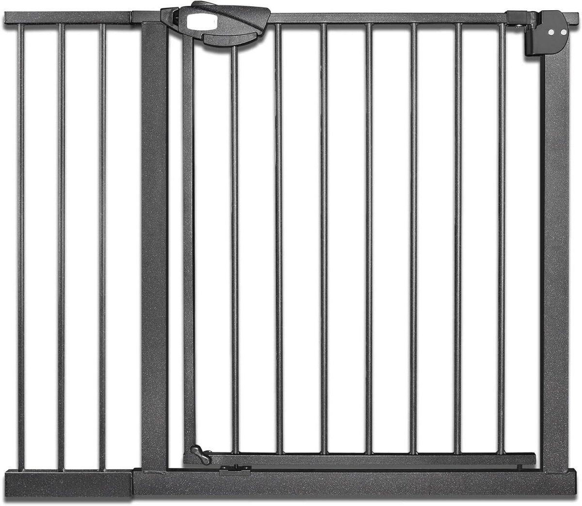 Babyhekje Zonder Boren - Traphekje Kinderbeveiliging - Veiligheid Thuis - Automatisch Dubbel Sluitingssysteem - 95-105 cm Breed - Zwart