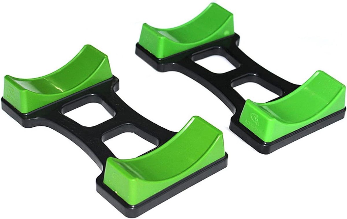 Halterhouders - Gewichtsrek - Fitness Opslag - Sterk ABS Materiaal - 2 stuks - Groen