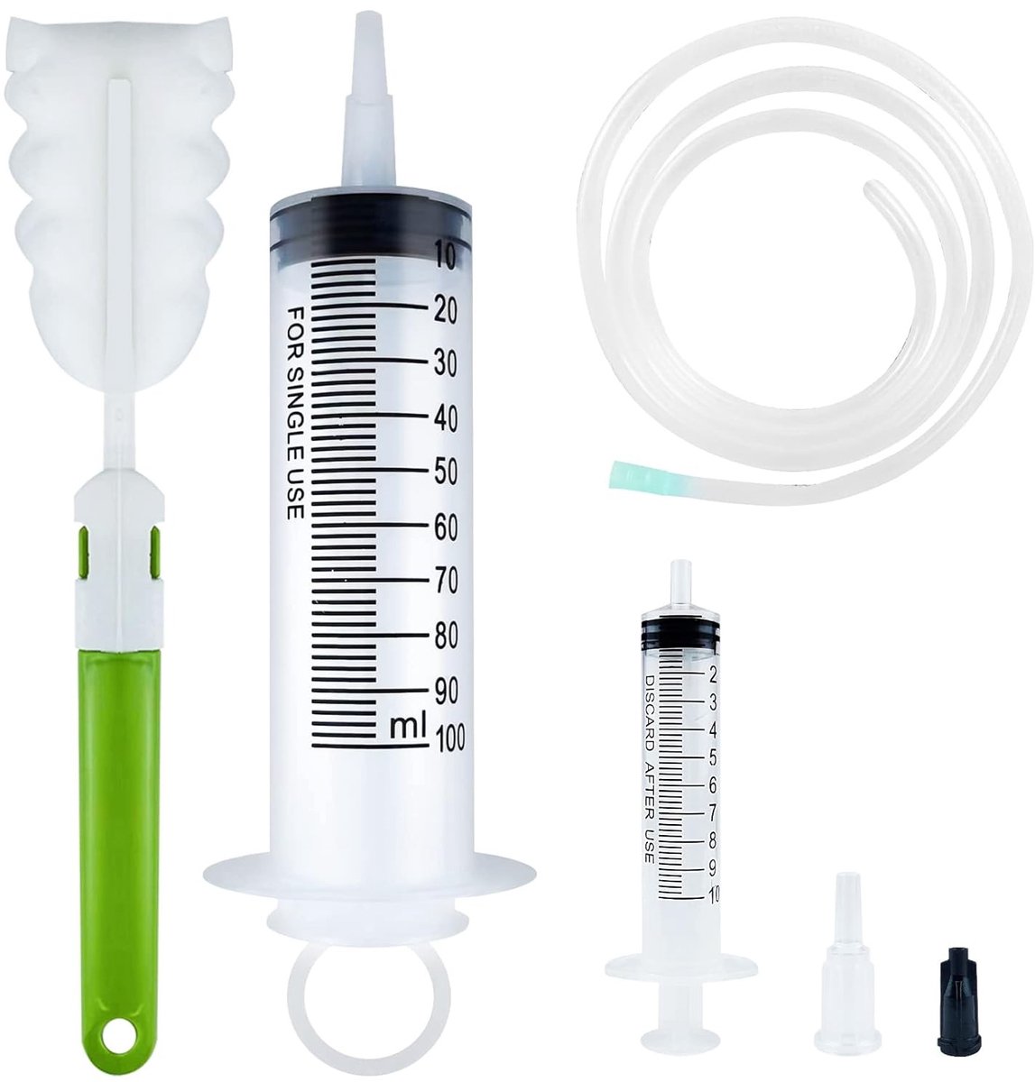 Grote herbruikbare spuit voor vloeistoffen - 100ml, 200ml, 300ml, 500ml - Ideaal voor laboratoria, tuinirrigatie en industrie