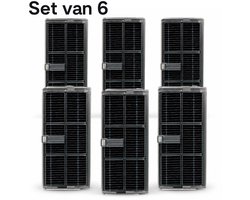 PolkaHome HEPA Filters Compatibel met Dreame X40 Ultra, L40 Ultra, X30 Ultra, L10s Ultra Gen 2 & Mova P50 Pro Ultra – 6 Stuks – Afspoelbaar en Herbruikbaar
