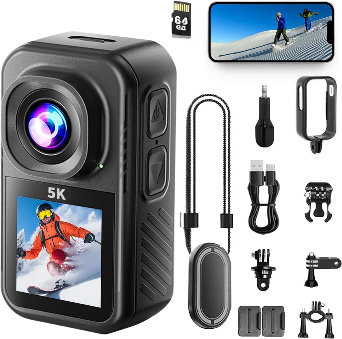 CRLYN® Onderwatercamera – Waterdichte Actie Camera – Action Camera
