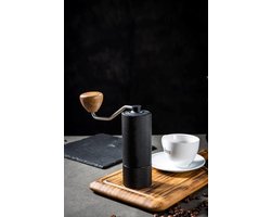 Handmatige Koffiemolen - Stalen Kern - Verse Koffie - Precisie Malen - Compact Ontwerp - Zwart