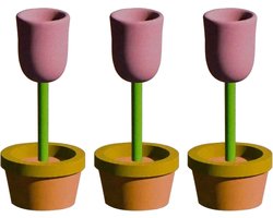 Houten plantenbak - Bloempot rustiek - Decoratief gebruik - Beschilderbaar ontwerp - 117 x 85 x 33 cm - Multikleur