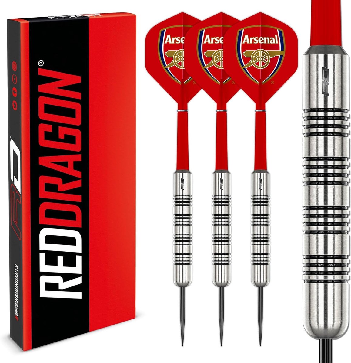 Dartpijlen Set - Stalen Darts - Precisie Spel - Gekartelde Grip - 24G Gewicht - Zwart