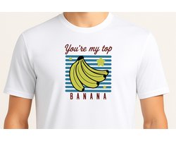 You're my top Banana - T Shirt - cute - kawaii - Gift - Cadeau - schattig - schattigdesign - liefdesign - pastelkunst - Funny - Retro - Vintage