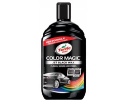 Turtle Wax Color Magic Jet Black Wax - Reinigt & geeft glans - Herstelt en voegt kleur toe - Camoufleert krasjes en doffe plekken – Geeft duurzame bescherming - Snel en gemakkelijk in gebruik – 500ml