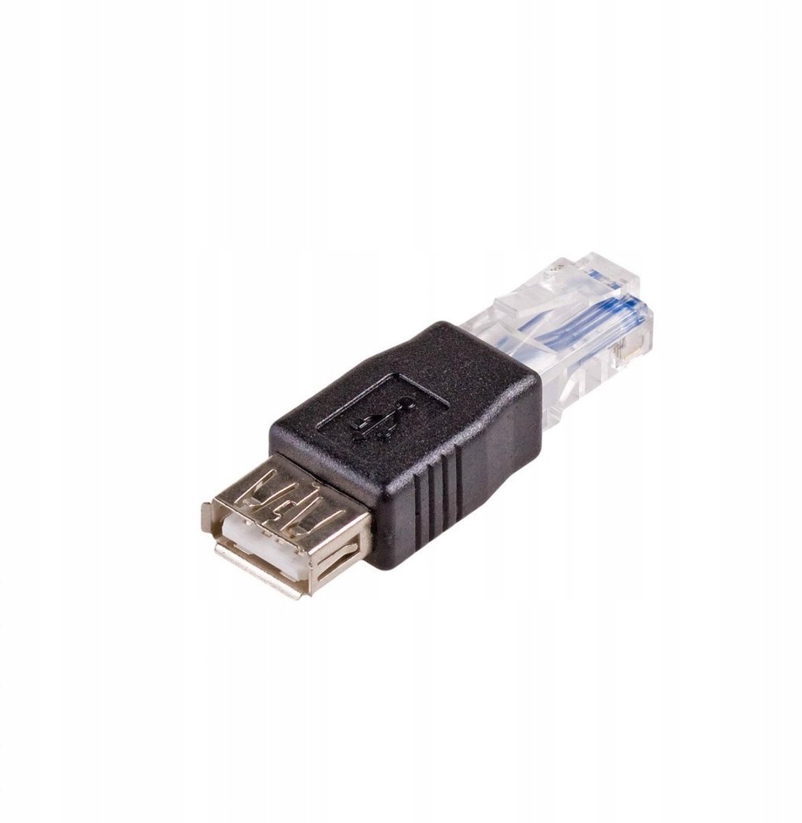 Akyga AK-AD-27 - Adapter - USB 2.0 naar RJ-45 - Zwart