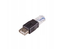 Akyga AK-AD-27 - Adapter - USB 2.0 naar RJ-45 - Zwart