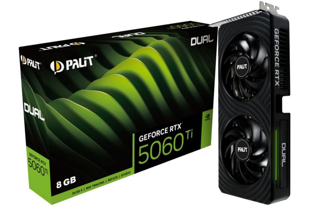 Palit GeForce RTX 5060 Ti Dual NVIDIA 8 GB GDDR7