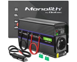 Qoltec Monolith Serie - Omvormer - 600/1200W - 12V naar 230V - USB