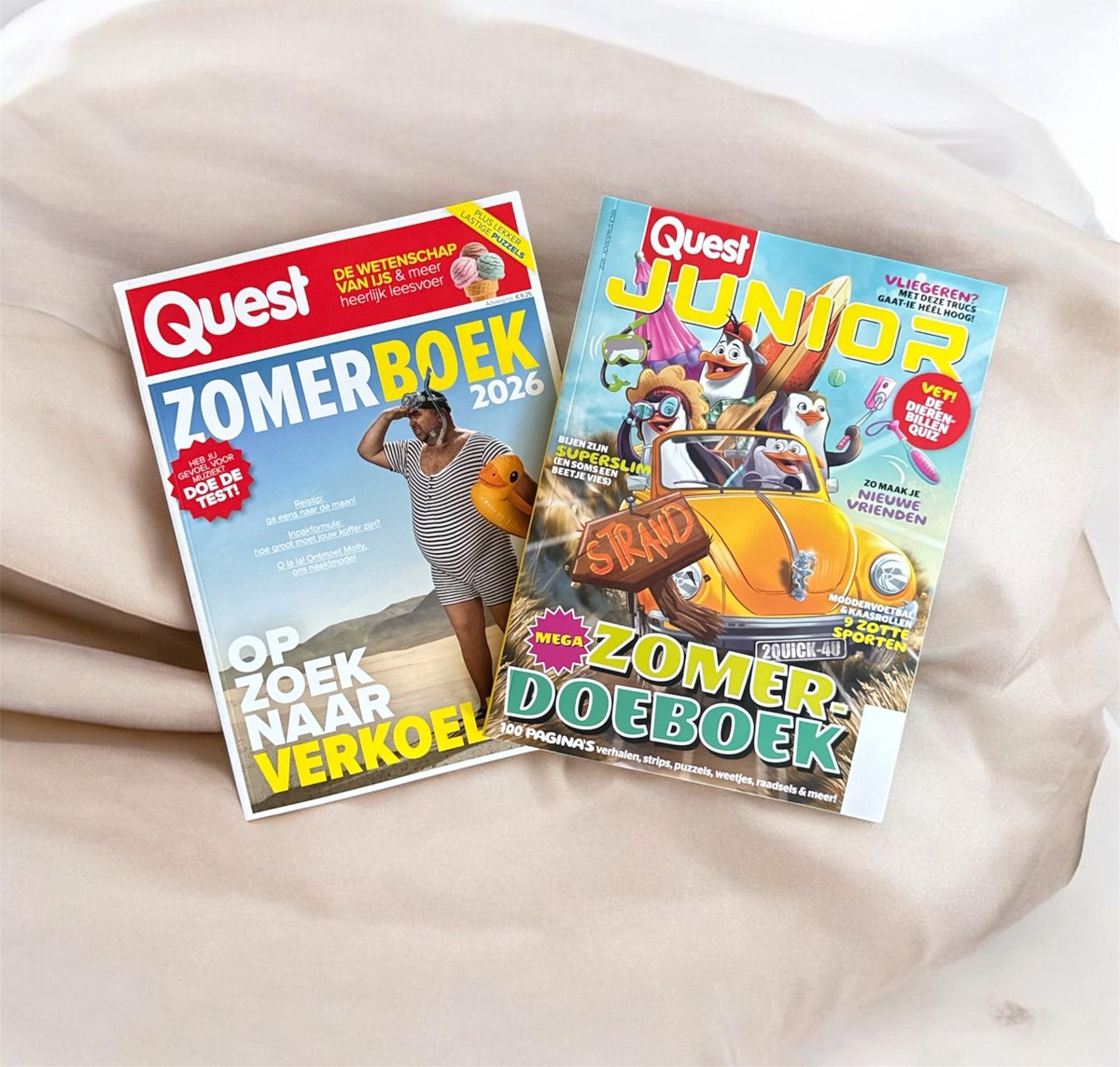 Tijdschriftenpakket Quest Zomerboek en Quest Junior + Zomerboek - Vakantiepakket - Zomerpakket