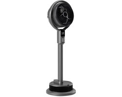 Mistventilator - Ventilator met water - Ventilator met waternevel - Luchtbevochtiger - Afstandsbediening - 3 Windsnelheden - Zelfdraaiend - Timer - 3 Windmodi - Zwart