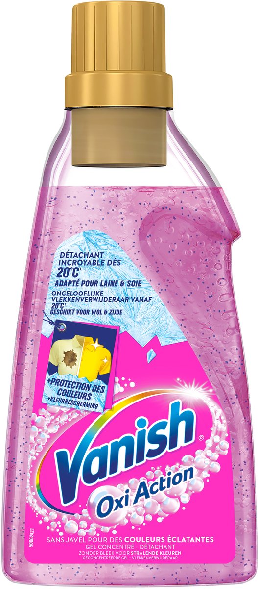 Vanish Oxi Action Wasbooster Gel - Vlekverwijderaar voor gekleurde was - 1,5L