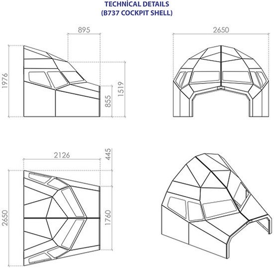 Boeing 737 Home Cockpit Shell — afbeelding 2