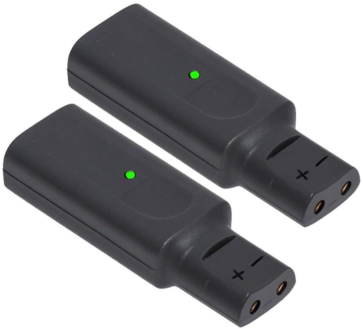 Set van 2 USB-C naar 2-pins oplaadadapters, compatibel met Braun Series scheerapparaat, 5V tot 12V, ideaal voor snelladen en gebruiksgemak