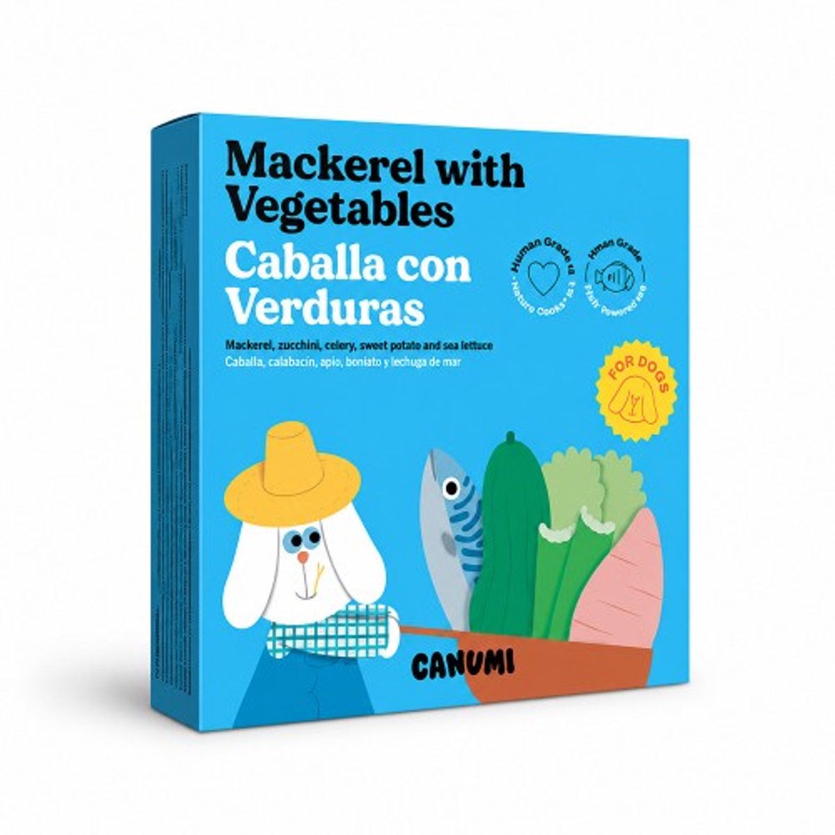 Canumi Canumi Makreel met groenten voor honden - natuurlijke aanvullende maaltijd - 250 gram