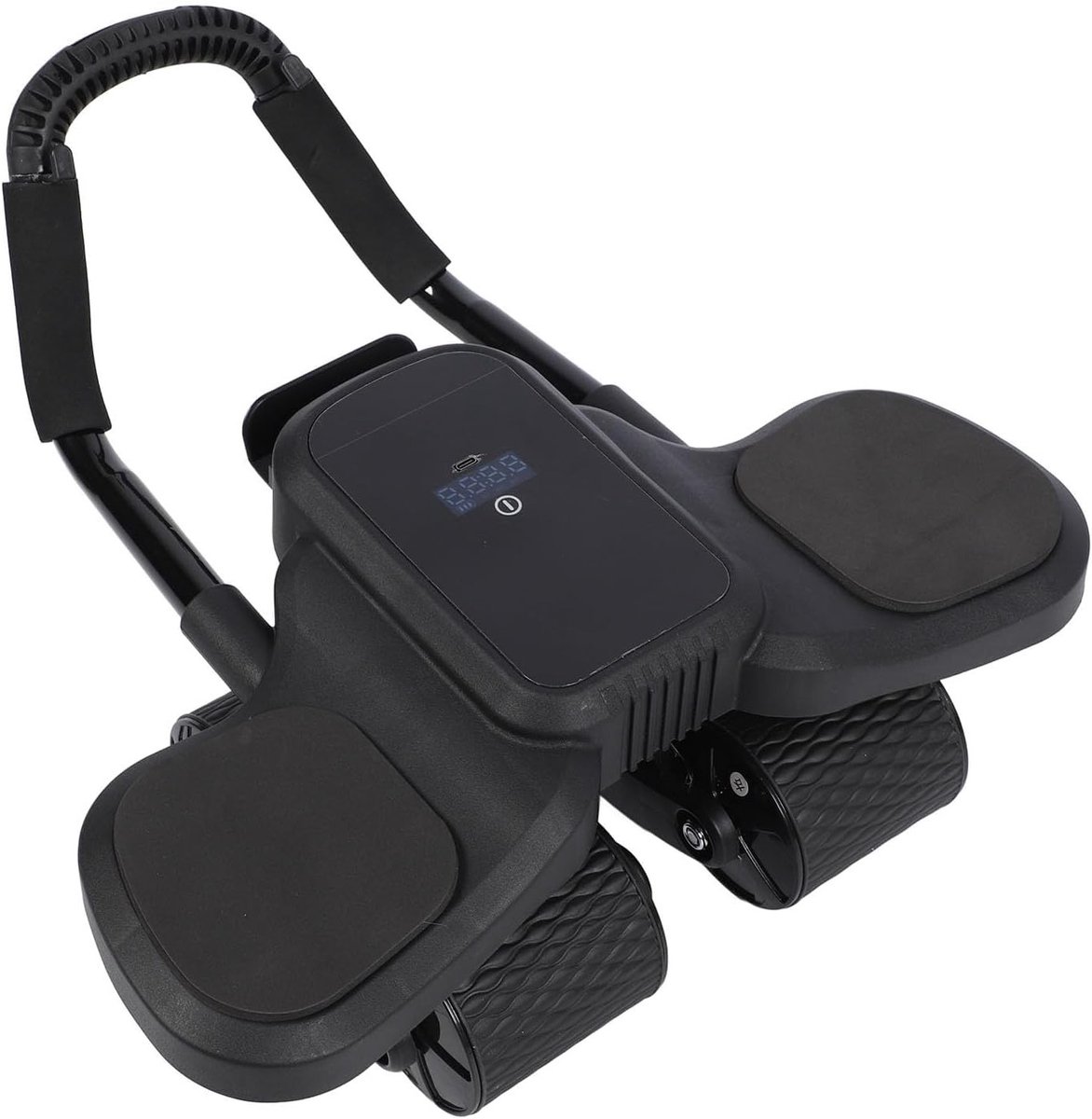 Abdominal Wheel met Automatische Terugslag, 4 Wielen voor Effectieve Thuis Training en Ondersteuning van de Rug met Groot Display
