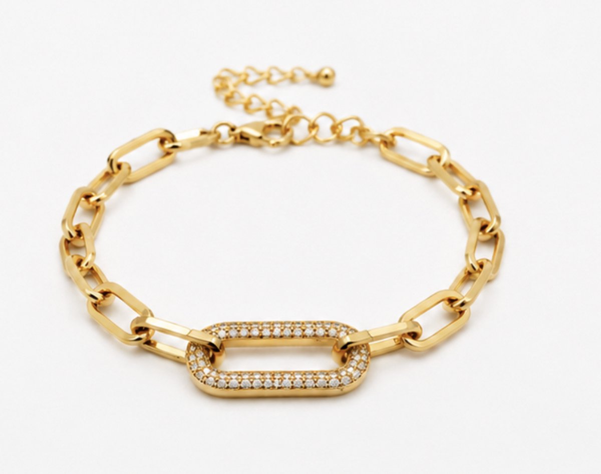 Armband - Goudkleurig- verguld - dames - Vrouwen - feest sieraden - verjaardag cadeau - cadeau - vakantie