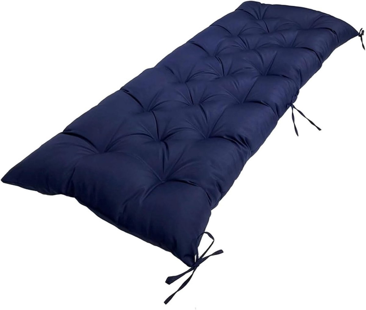 Tuinbankkussen - Zitkussen Bank - Buiten Zitten - 8cm Dik - 150 x 50 cm - Blauw
