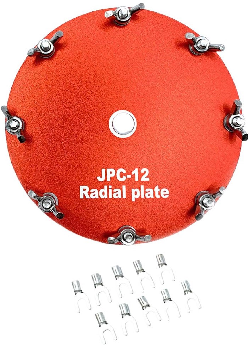 Aluminium Aarding Schijf - Netwerk Plaat - Antenne Stabiliseren - Duurzame Constructie - 11 cm Diameter - Aluminium