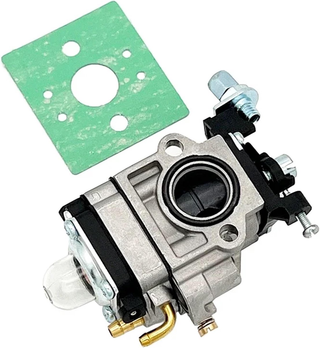 Carburateur Kit - Tuingereedschap Onderdelen - Motor Onderhoud - Duurzaam Aluminium - 43cc 52cc - Zilverkleurig