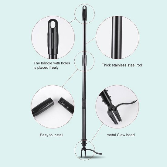 Standing Weed Puller Strong Adjustable for the Garden - 4 Sections - Weed Removal Tool van Merkloos	 — afbeelding 4
