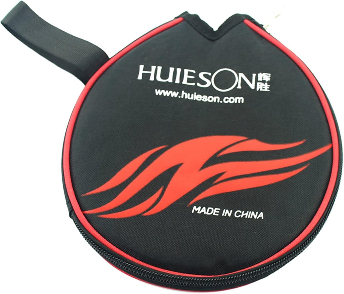 Tafeltennis Racket Tas - Paddle Cover - Sport Spullen Vervoeren - Verdikte Schokbescherming - 18 x 20 cm - Zwart