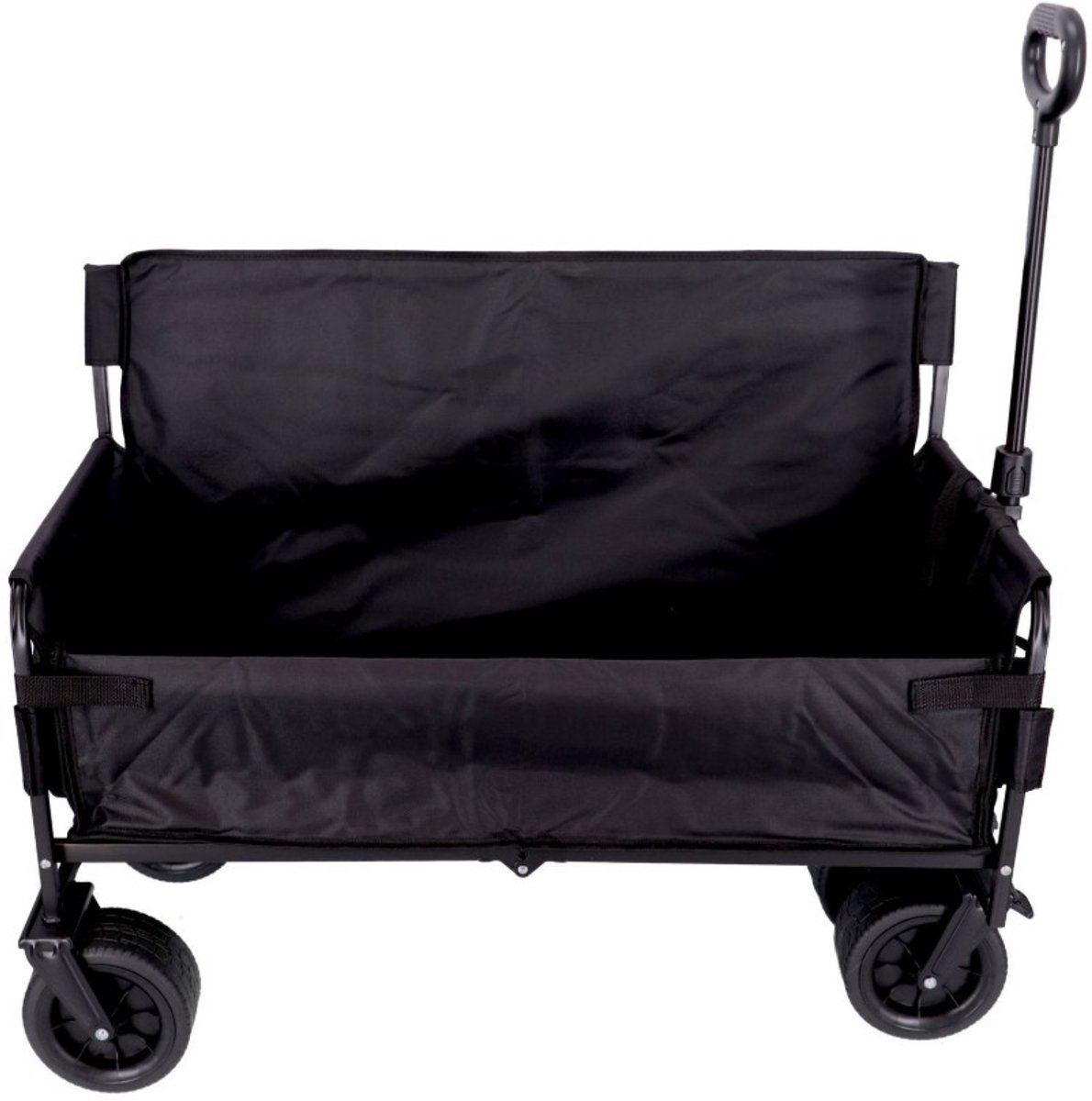 Homestyle Opvouwbare bolderkar met zitfunctie | zwart | voor hond en bagage