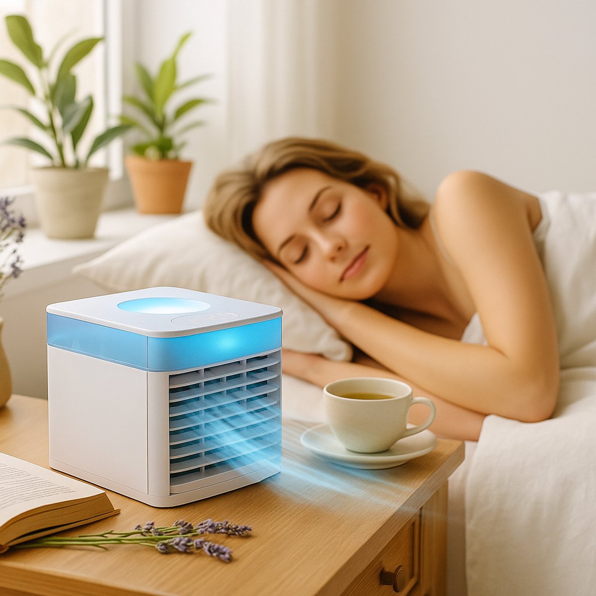 Mobiele airco - Aircooler - Luchtkoeler - Luchtbevochtiger - Ventilator - Tafelventilator