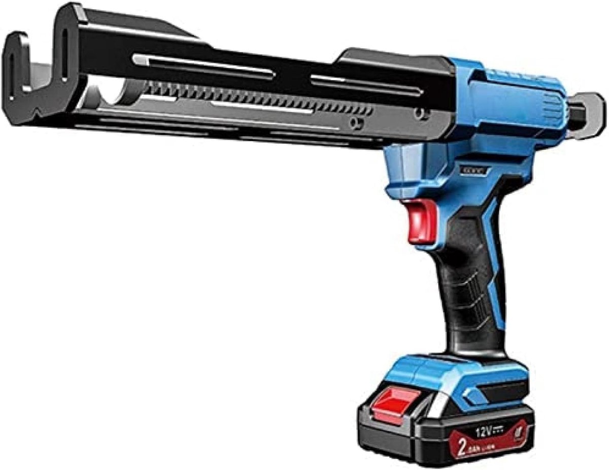 Kitpistool Draadloos - Kitspuit Elektrisch - Gemakkelijk Plakken - Dubbel Patroon - 400 ml - Zwart