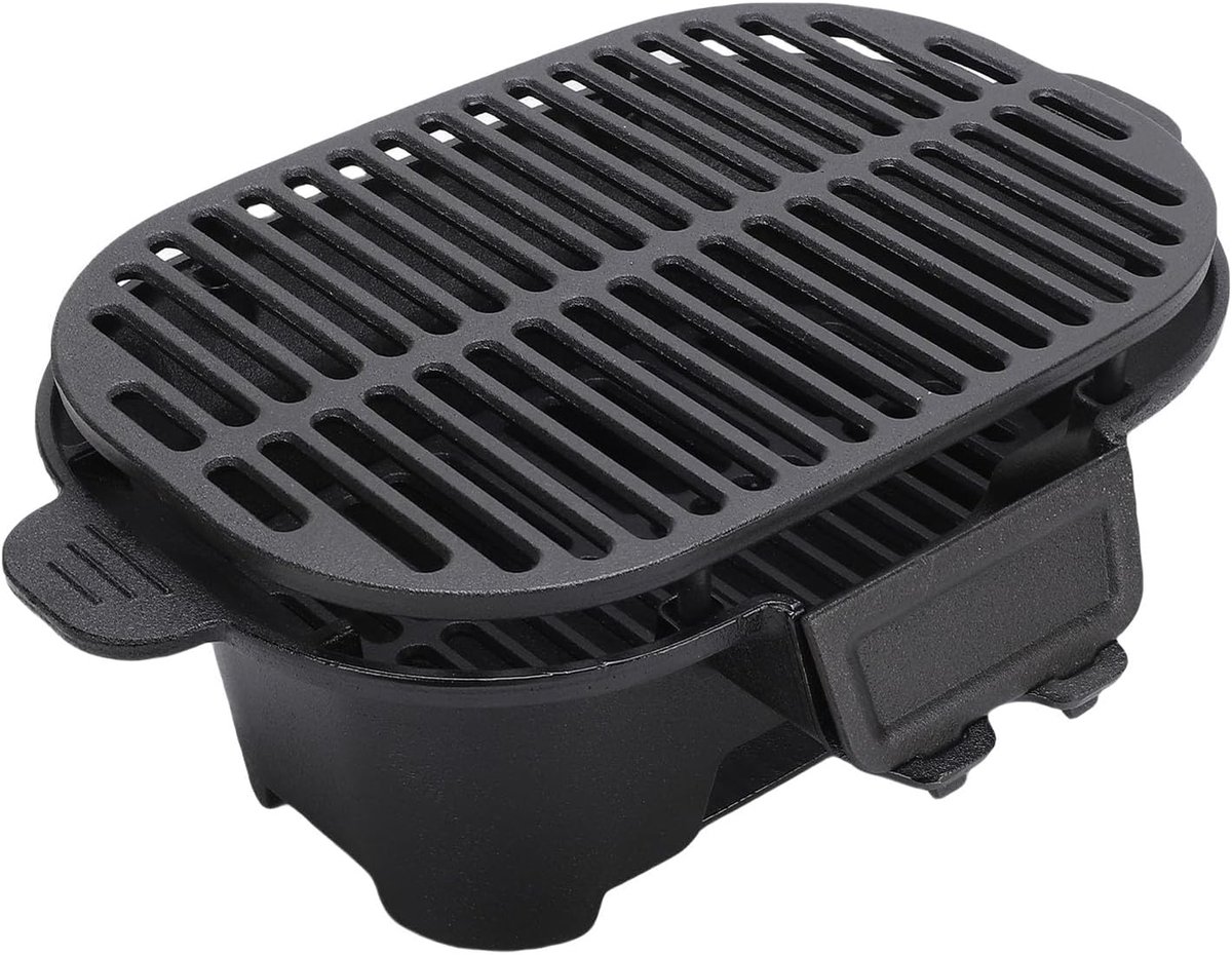 Houtskool Grill Hibachi Grill Yakitori Grill Buiten koken Gietijzeren constructie 42 x 31 x 21 cm