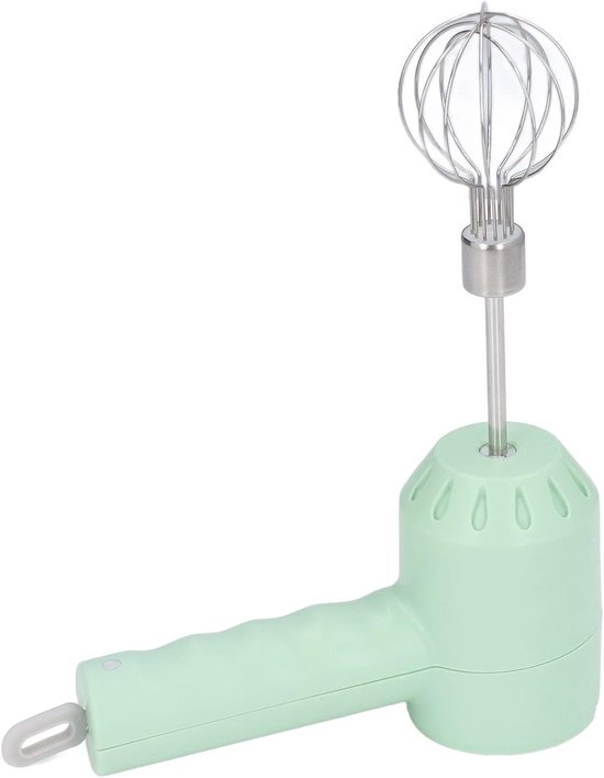 Draadloze Handmixer - Keukenmixer Garde - Bakken En Koken - 3 Snelheden Instelbaar - 18 cm - Groen — afbeelding 4