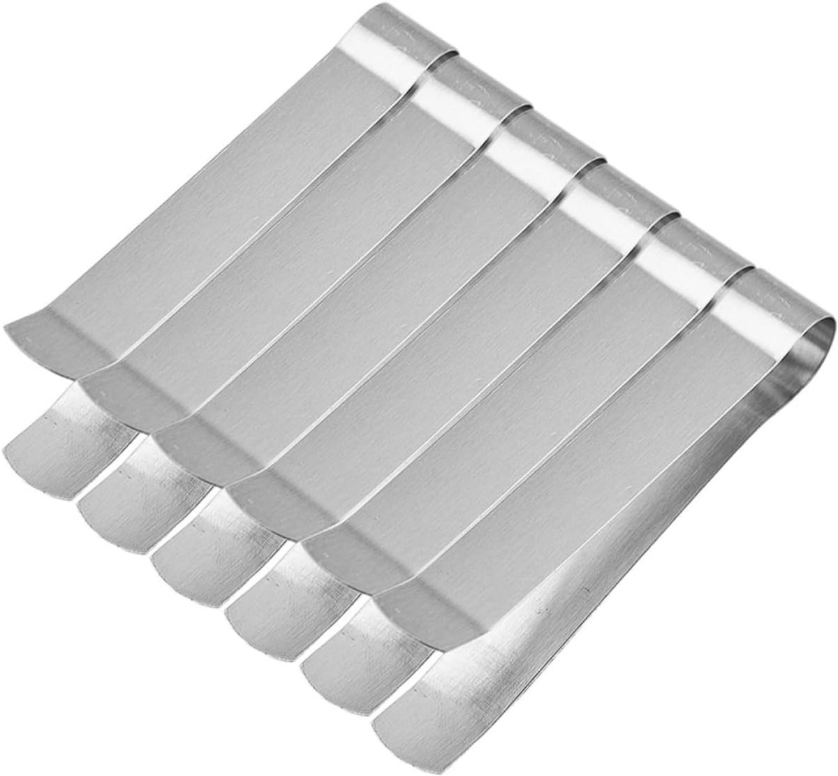 Kaarslont Pincetten - Kaarsen Tools - Kaarsen Onderhoud - Ergonomisch Ontwerp - 6 Stuks - Zilver
