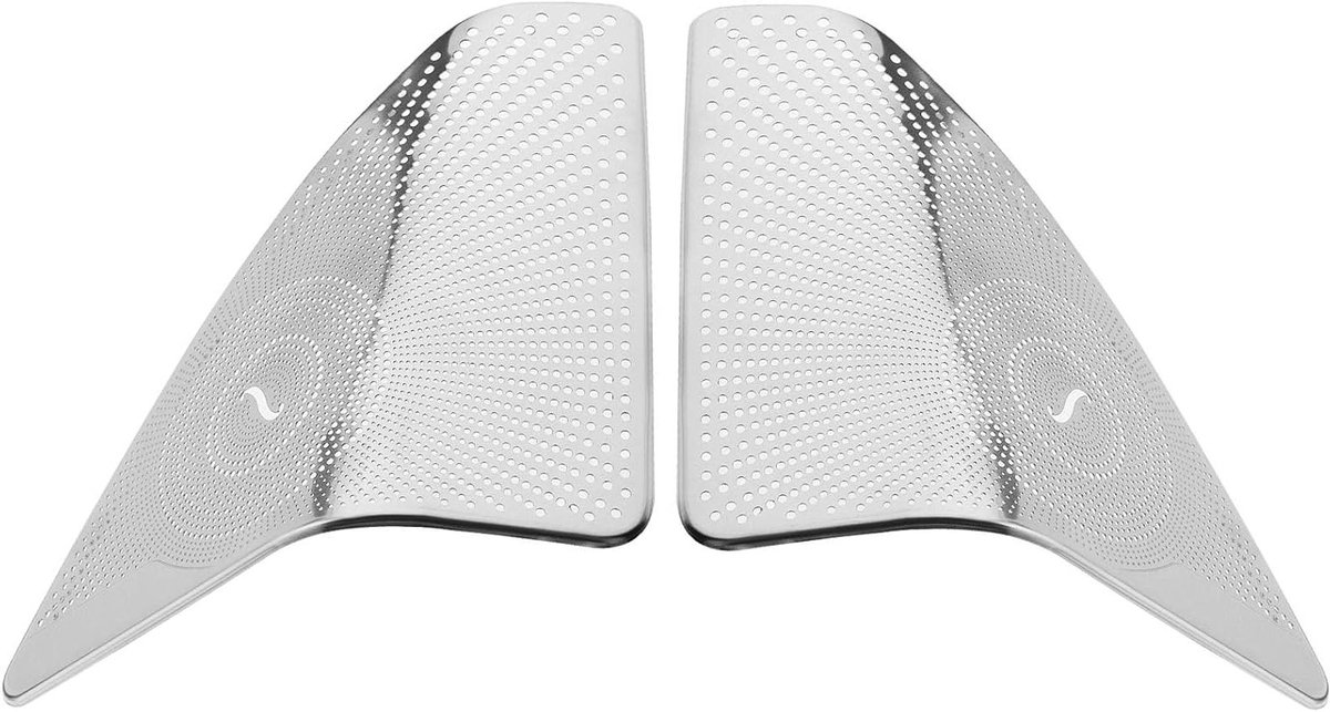 Autodeur A-zuil tweeter afdekking trim voor W205 C-klasse auto - 304 roestvrij staal, zilver, links en rechts, autoaccessoires, luidsprekerbescherming
