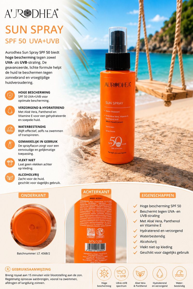 Aurodhea sunspray spf 50