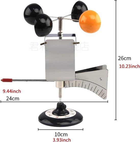 Windmeter - Windvaan - Weer Meten - Eenvoudige Structuur - One Size - Niet Gespecificeerd — afbeelding 2