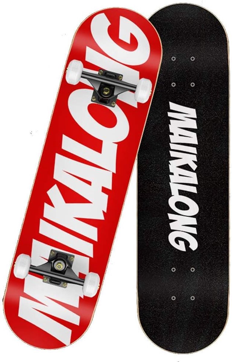 Longboard Skateboard Beginners Board Straat Cruisen 7-laags Esdoorn Hout 79×20.5cm Niet gespecificeerd