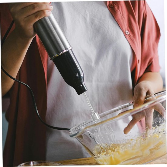 Mini Handmixer Accessoires - Roestvrijstalen Kloppers - Beslag Mengen - Duurzaam Roestvrij Staal - 2 Stuks - Zilver — afbeelding 2