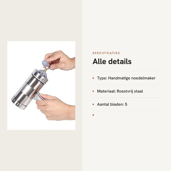 MTTproducts - Handmatige Pastamaker voor Verse Noedels van Mttproducts — afbeelding 3