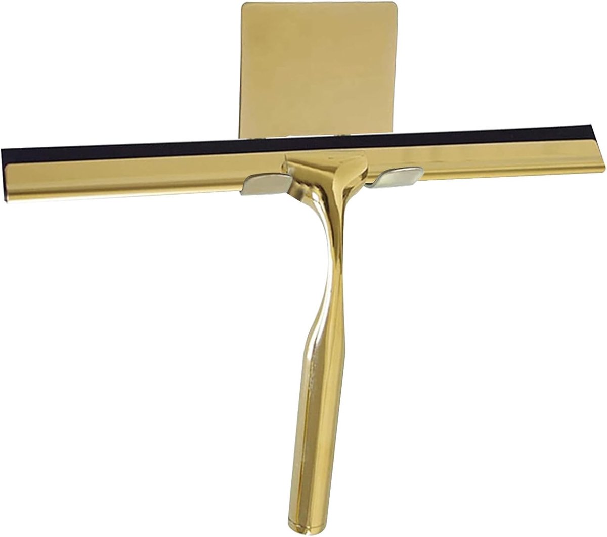 Douche Deur Wisser - Glas Reiniger - Badkamer Schoonmaken - Roestvrij Staal - 25.7 x 17 cm - Goud
