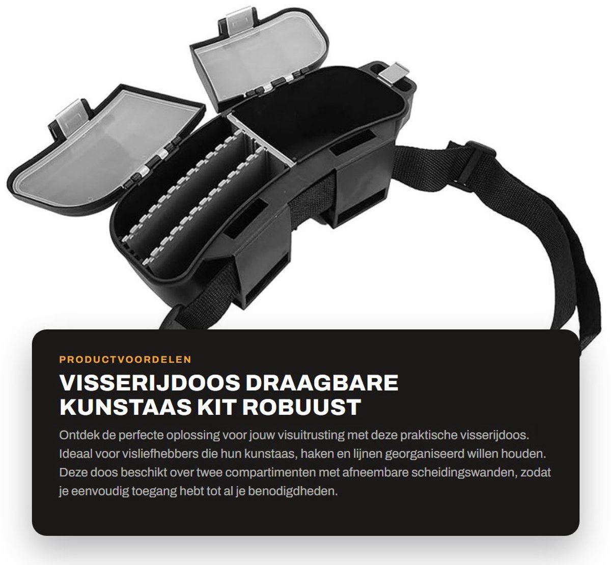 Allecto - Visserijdoos - Draagbare kunstaas kit - Robuust en duurzaam