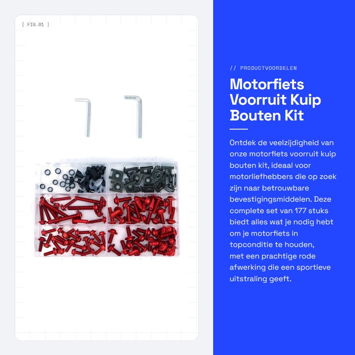 Dailygoods- Motorfiets Bevestigingsmiddelen Kit - Cnc Aluminium