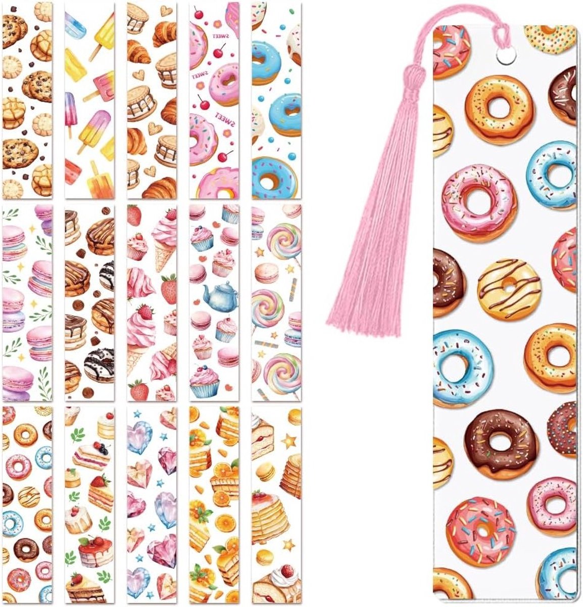 30 Stuks Waterdichte DTF Boekenleggers Stickers voor Lezers, Ideaal voor Acryl, Plastic en Metaal