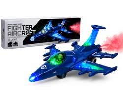 Fighter Aircraft JET - Straaljager met Rookspray op water en Licht effecten - Zelf rijdend vliegtuig (incl. batterijen