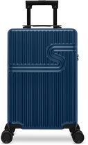 BHPPY Handbagage koffer 55x34x20 cm - Reiskoffer handbagage - TSA slot - 28L - Signature koffer Dark Denim