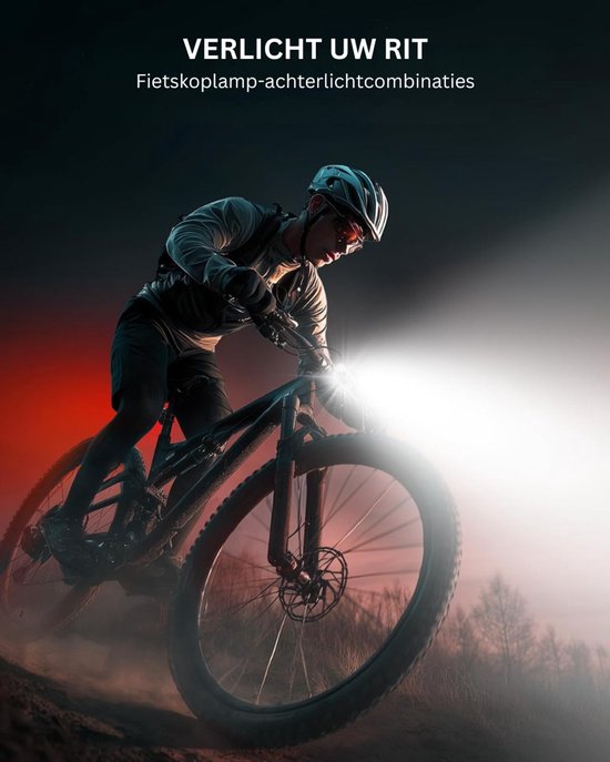 CRLYN® Fietsverlichting Voor en Achter - Fietslicht - Fietslampjes — afbeelding 4