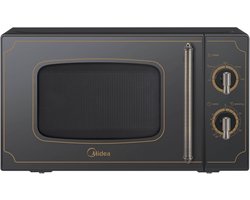 Midea MM720CJ7B - Magnetron - 20L - 700 W - Retro - Zwart