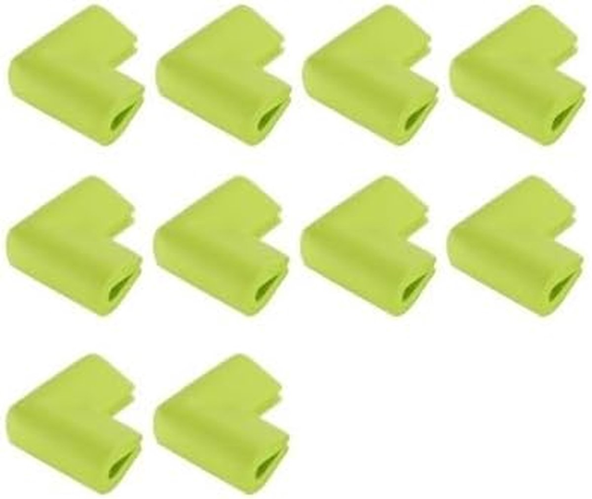 Baby Veiligheidshoekjes - Randbeschermers - Kinderen Beschermen - Dikke Zachte Bescherming - 10 Stuks - Groen